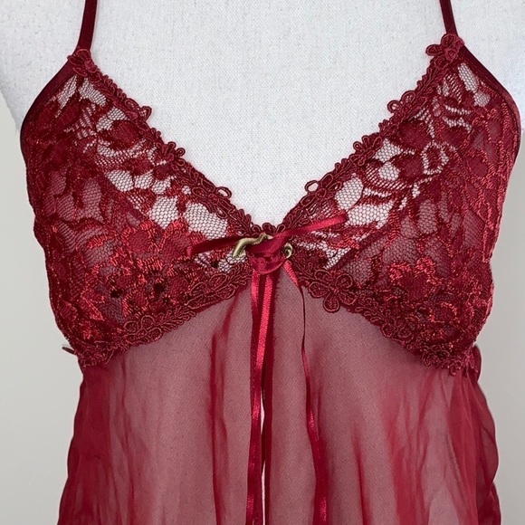 Vintage Cinema Etoile Chiffon Flyaway Babydoll - Picture 4 of 6